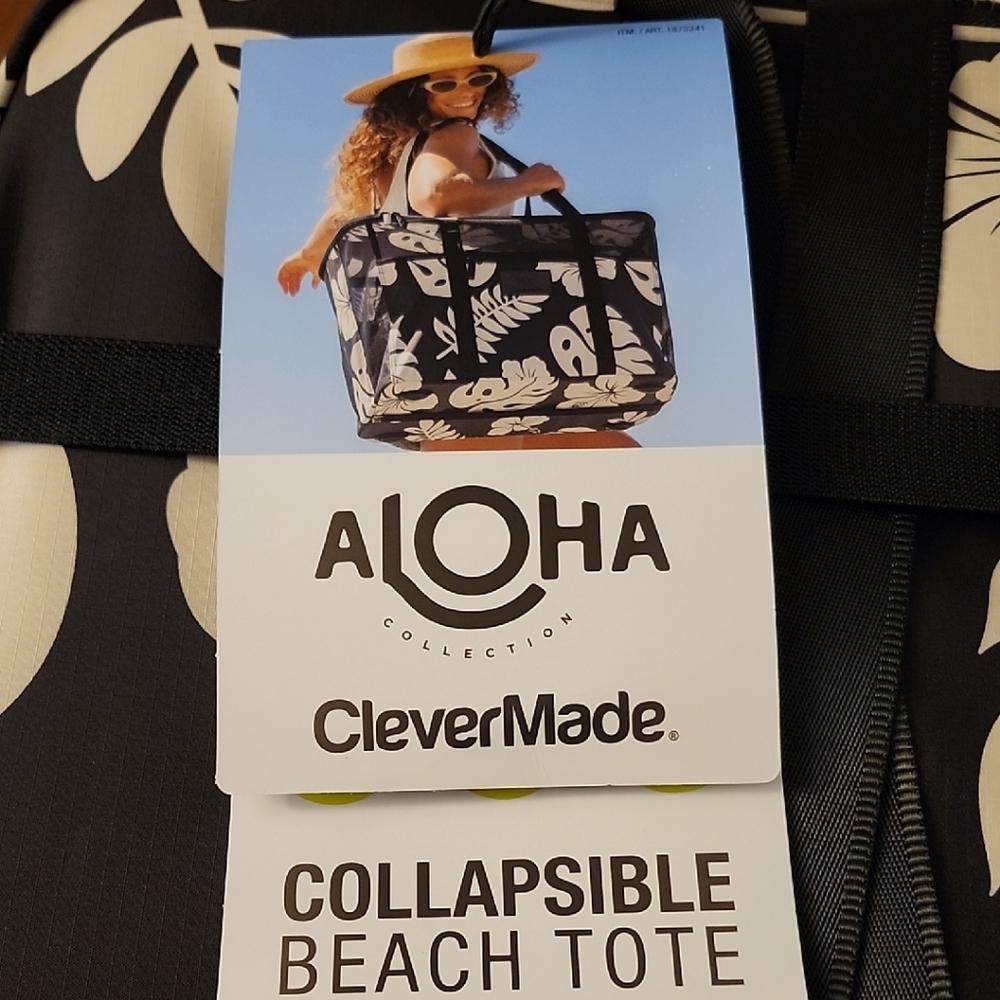 ALOHA Collection Black and White Tote